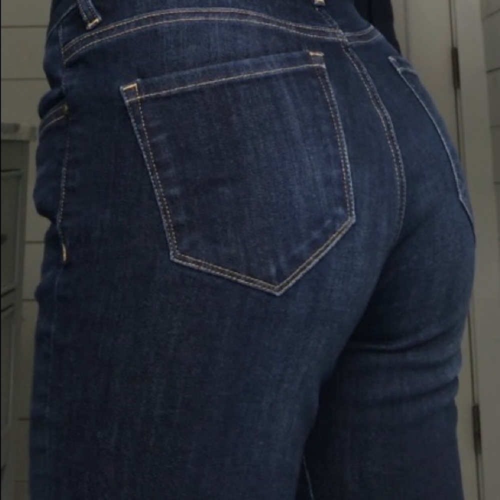 Dish Denim Dark wash straight and narrow jeans